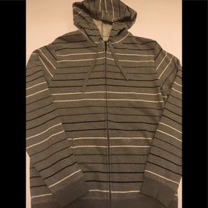 Trinity Grey Zip-Up Hooded Sweater